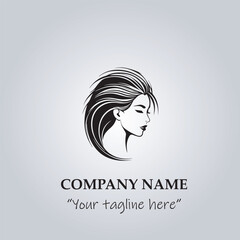 Hair logo company vector illustration