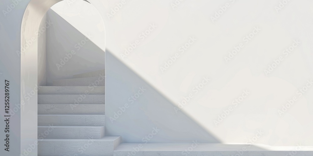 Poster A minimalistic aesthetic featuring a stark white backdrop, Abstract minimalistic design with minimalist art elements, Contemporary minimalist style