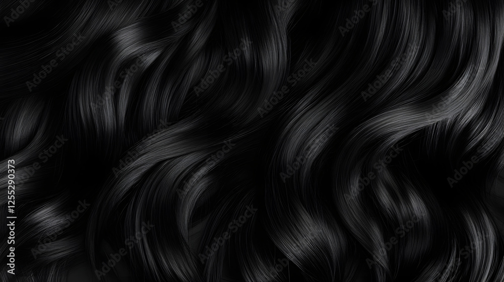 Poster captivating abstract image showcasing the sublime mesmerizing flow and graceful movement of dark sil