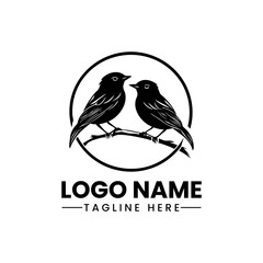 bird vector logo design illustration