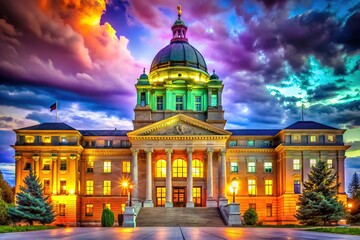 Obraz premium Montana State Capitol Building in Captivating Detail