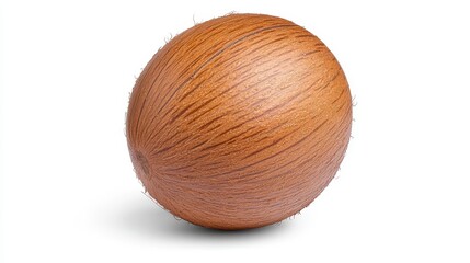 Smooth Light Brown Wooden Sphere With Detailed Wood Grain