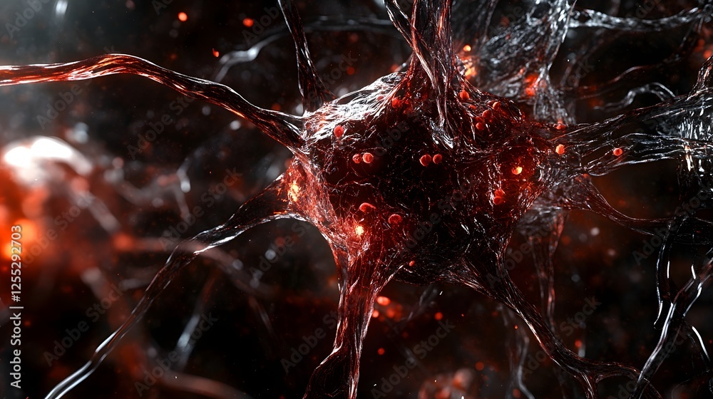 Poster Captivating Chaotic Fractal Explosion of Radiant Digital Energy in Abstract Futuristic Sci Fi Art Design  This mesmerizing and visually stunning image features a dynamic colorful