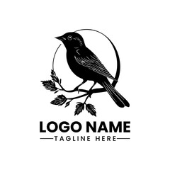 bird vector logo design illustration