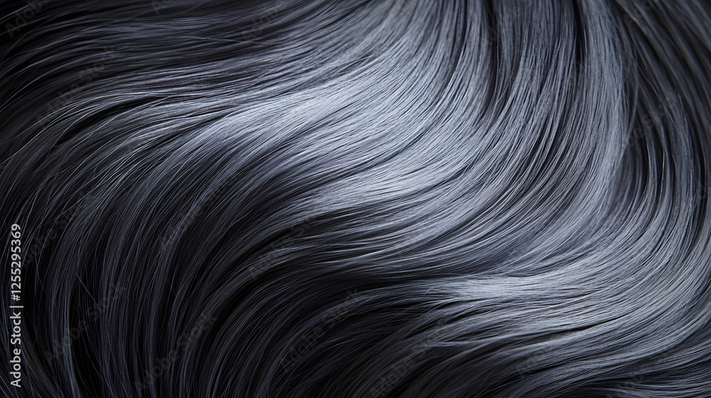 Poster Captivating Fluid Monochrome Abstract with Swirling Waves and Curving Lines   Mesmerizing Minimalist Digital Art Texture Background for Website Wallpaper or Graphic Design