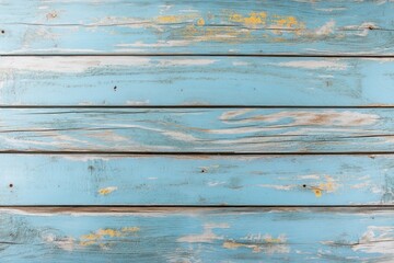Obraz premium Weathered light blue wood plank background texture.