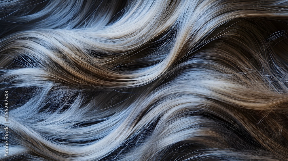 Leinwandbilder captivating swirls of silky flowing hair in mesmerizing patterns and hues movement and dimensional t