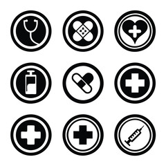Emergency and Hospital Icon Collection