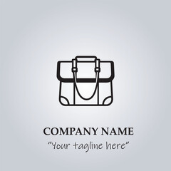 Bag logo company vector illustration

