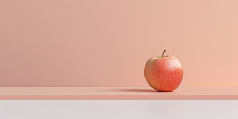 A minimalistic approach with a soft peach cream background, Clean shapes and smooth surfaces, Contemporary minimalist style