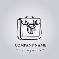 Bag logo company vector illustration
