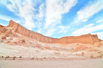 Fototapeta premium The so-called Valley of the Moon in the Chilean Atacama Desert west of San Pedro de Atacama