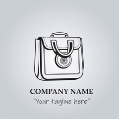 Bag logo company vector illustration
