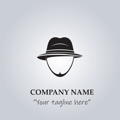 hat logo company vector illustration
