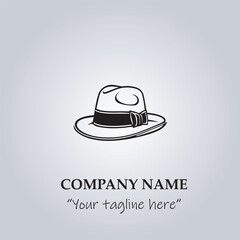 hat logo company vector illustration
