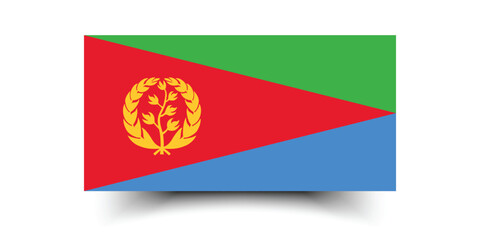 Eritrea flag official colors and proportion digital vector illustration