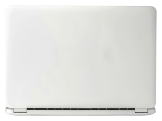 PNG Minimalist white laptop closed