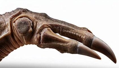 dinosaur fossil isolated on white background