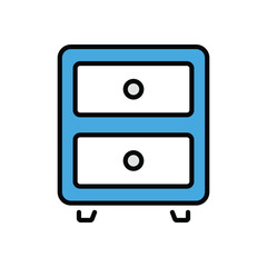 Drawers icon vector stock illustration