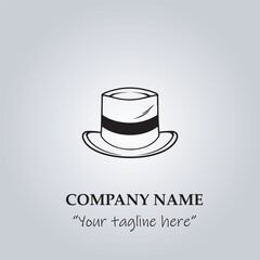 hat logo company vector illustration
