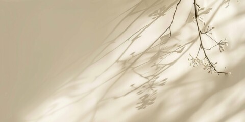 A minimalistic composition with a light almond background, Delicate lines and subtle patterns, Elegant minimalist style