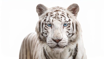 Obraz premium white bengal tiger isolated