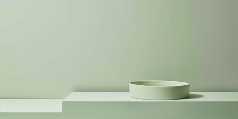 A minimalistic composition with a light pistachio background, Simple forms and minimal textures, Sleek minimalist style