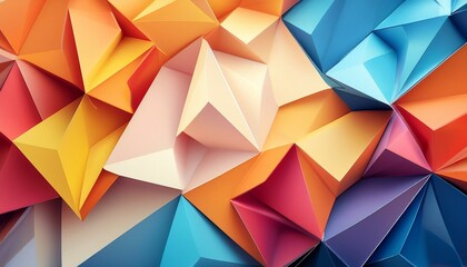 Obraz premium Abstract 2D geometric colorful background