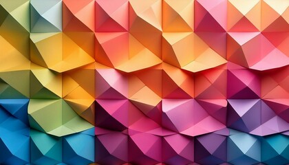 Obraz premium Abstract 2D geometric colorful background