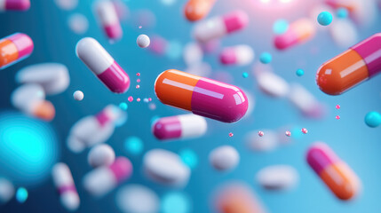 Exploring molecular interactions of chemotherapy drugs an abstract illustration in scientific visualization