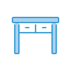 Table icon vector stock illustration