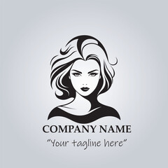 hair logo company vector illustration