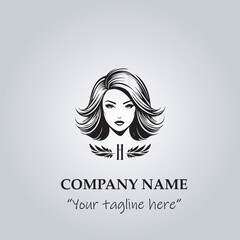 hair logo company vector illustration