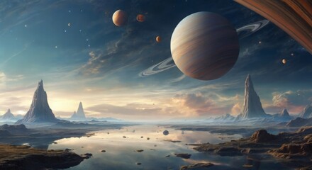 What the sky would look like living on Saturn
