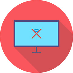 Obraz premium Unique Flat Long Shadow Vector Icon