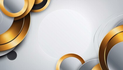 golden and grey circles