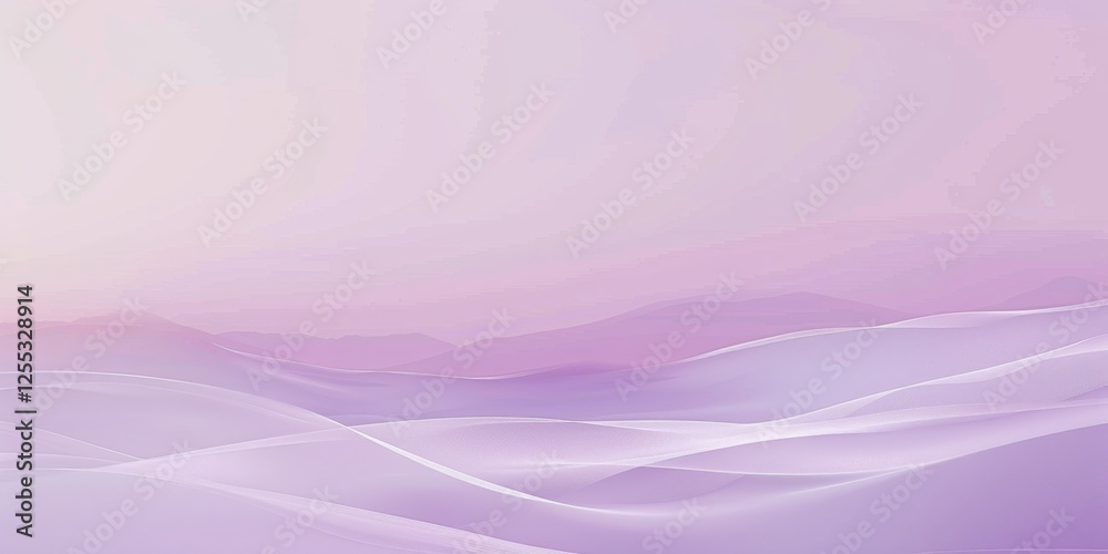 Poster A minimalistic design featuring a soft lavender background, Clean lines and subtle gradients, Elegant minimalist style
