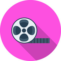 Film Reel Vector Icon