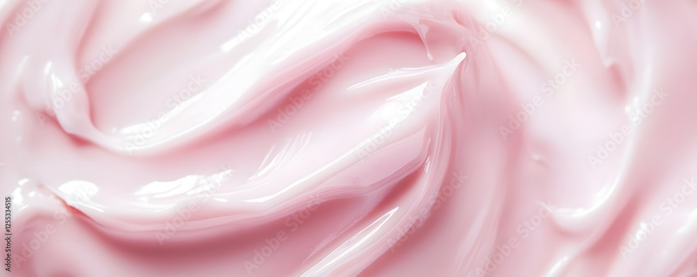 Poster soft and ethereal pink fabric backdrop with flowing curves delicate textures and a dreamy romantic a