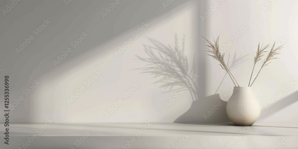 Poster A minimalistic setup with a soft steel gray background, Smooth gradients and clean lines, Contemporary minimalist style