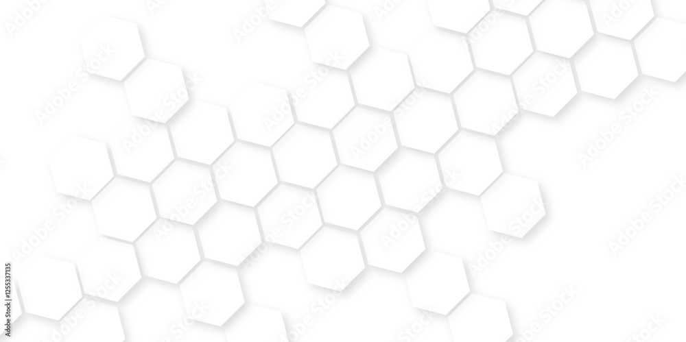 Wall mural abstract background with hexagon, modern abstract polygonal pattern, wire mesh material made of a ne