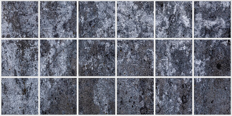 Kwadratowe płytki ścienne, szara tekstura, ilustracje jako tło, Square wall tiles,