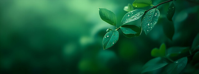 green gradient background, dark green