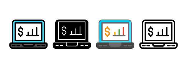 Set of Sales Report Icon