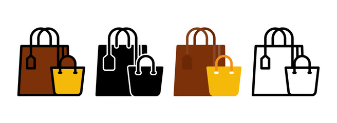 Set of Shopping Bag Icon