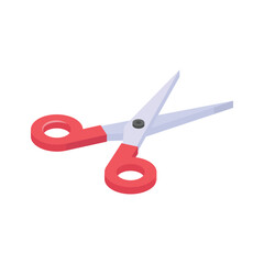 Visually perfect icon of scissors in modern style