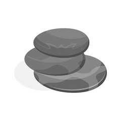 Visually appealing icon of spa stones in modern design style