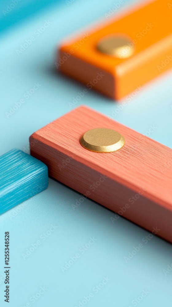 Leinwandbilder colorful gradient laboratory instruments on textured surface enhancing structural testing in modern 