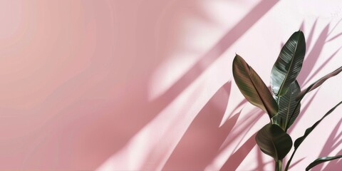 Obraz premium A refined minimalist composition featuring a light blush pink background, Smooth textures and gentle gradients, Modern minimalist style