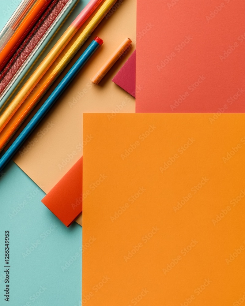 Poster vibrant diy valentines craft station bold cardstock and ribbon display for creative workshops and fe